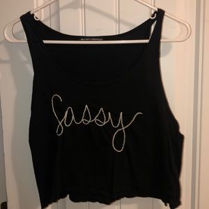 Cropped brandy Melville tank !